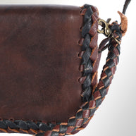 Leather Braided Organizer Bag