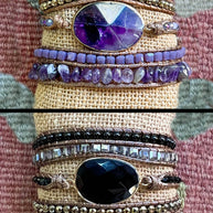 Kelly Wrap Bracelet: Black Mix
