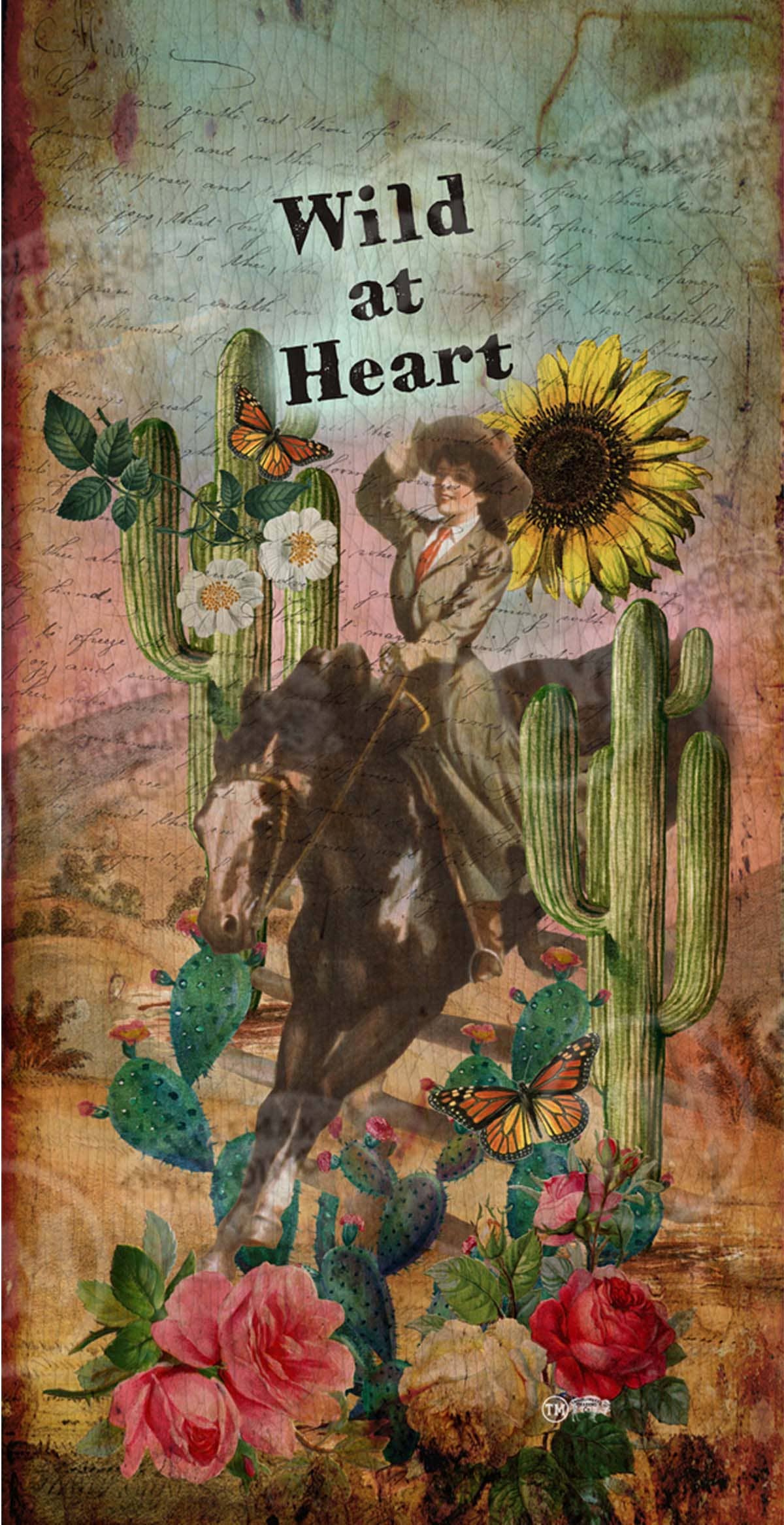 Wild at Heart - 11"x28" Small Rectangle Artwork