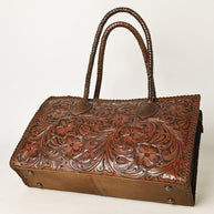 Leather Embossed Tote / Purse