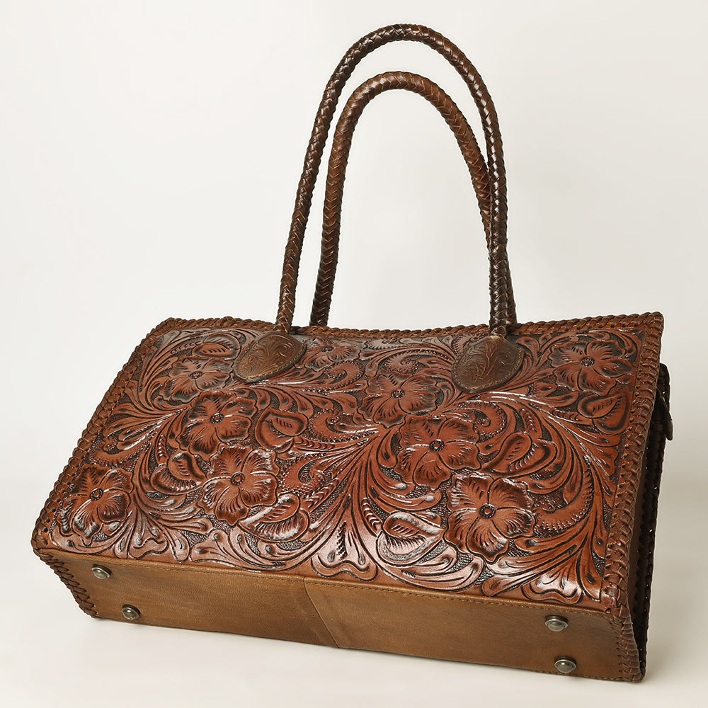 Leather Embossed Tote / Purse