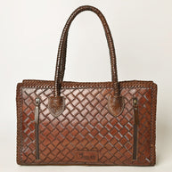 Leather Embossed Tote / Purse