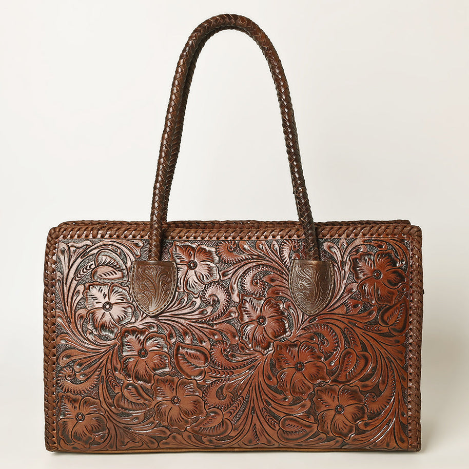 Leather Embossed Tote / Purse
