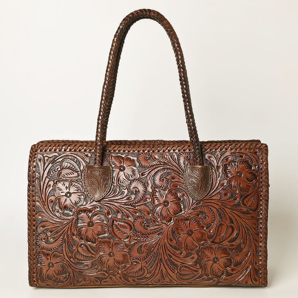 Leather Embossed Tote / Purse