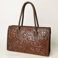 Leather Embossed Tote / Purse