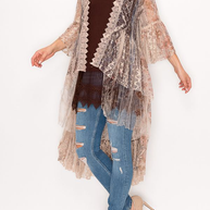 High-Low Lace Duster