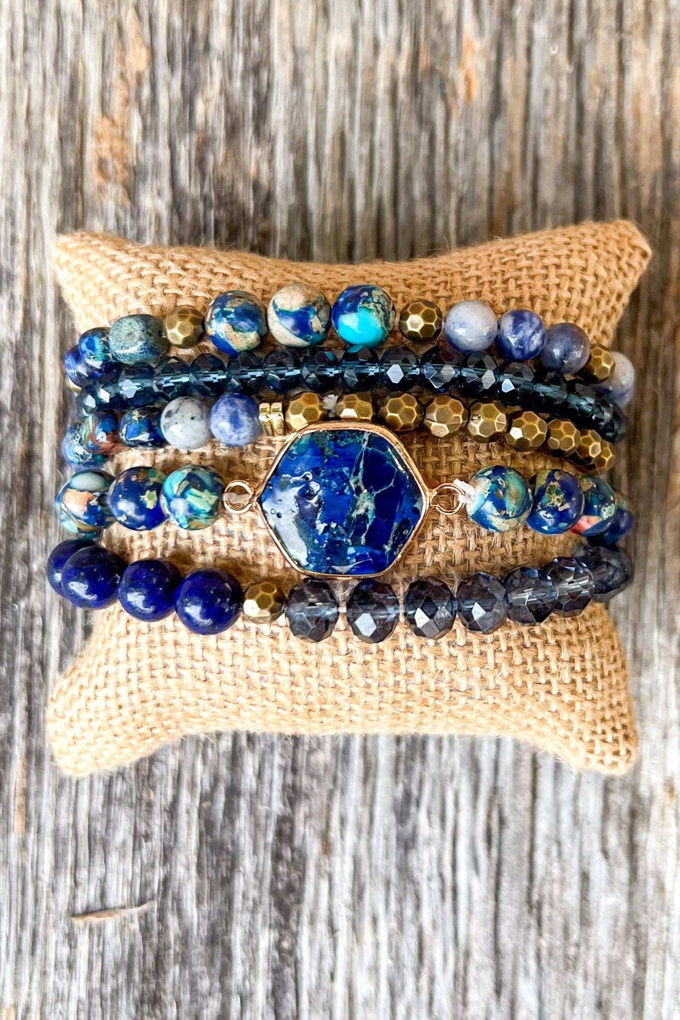 Janet Bracelet Stack Blue