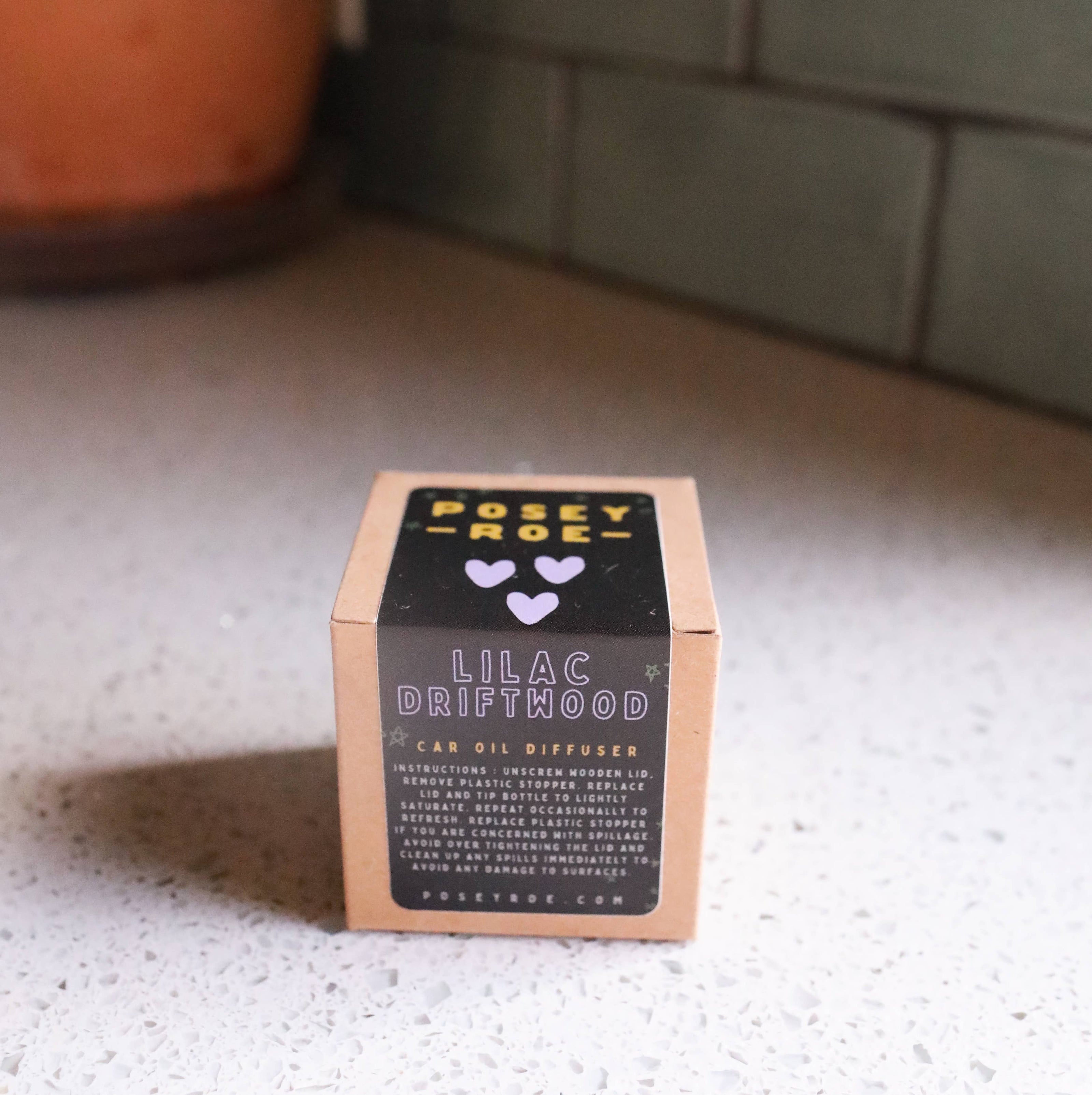 Lilac Driftwood Scented Oil Car Diffuser