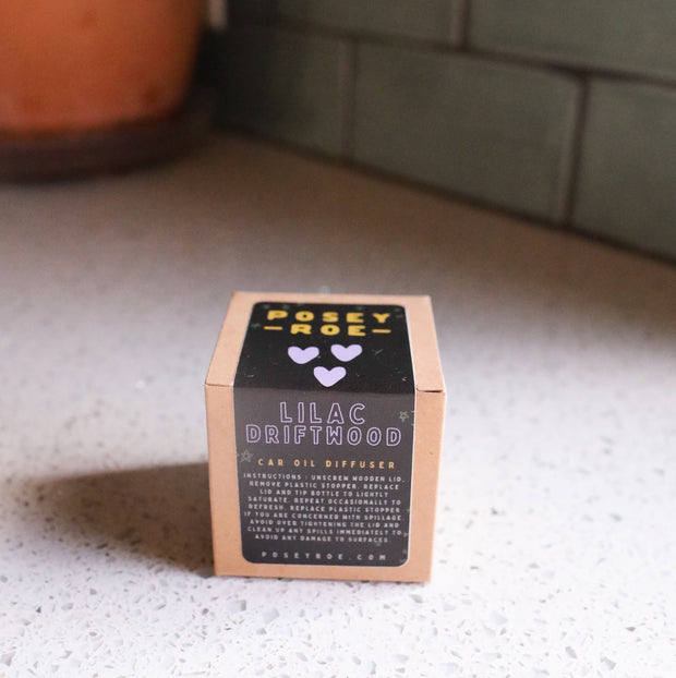 Lilac Driftwood Scented Oil Car Diffuser