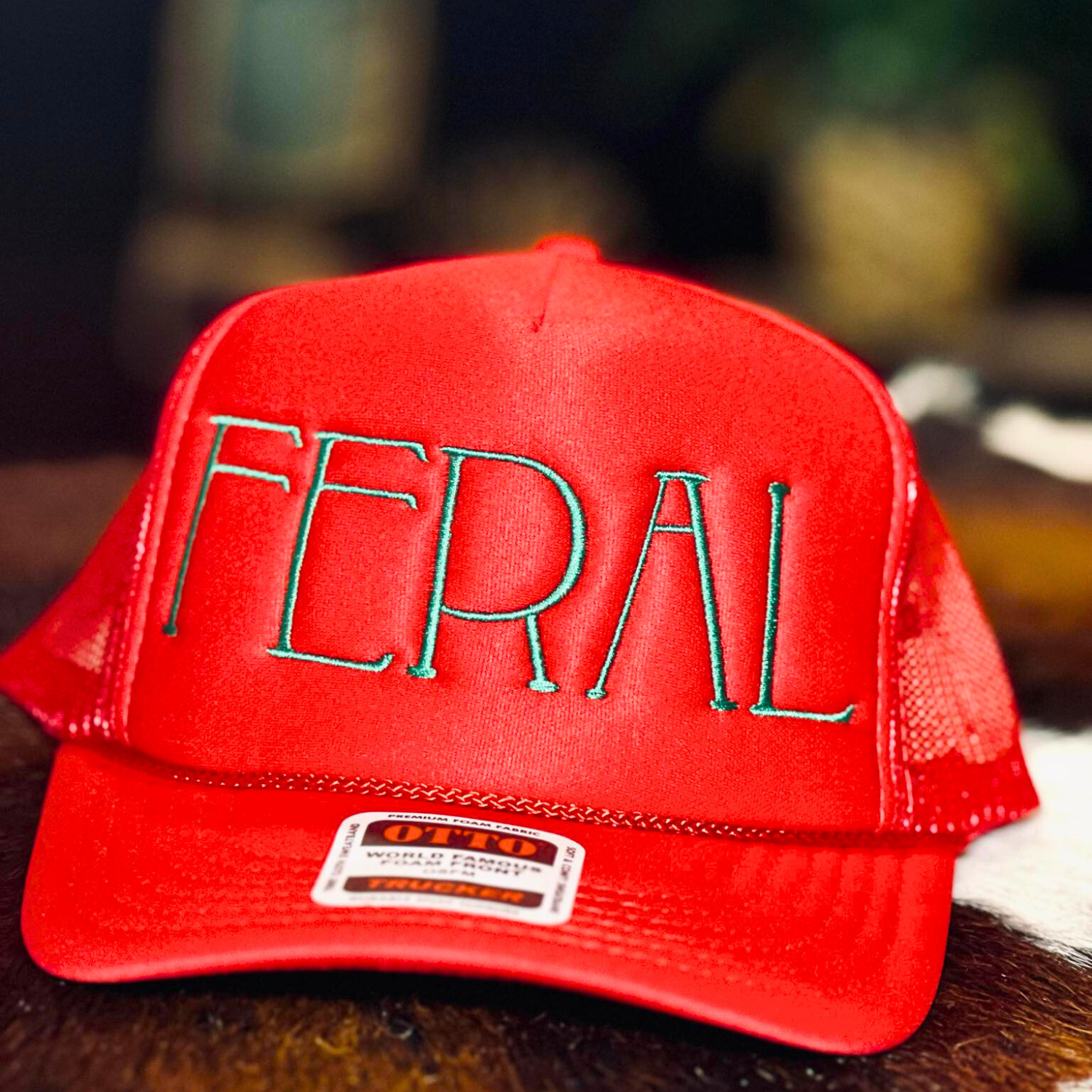 Embroidered Feral Foam Trucker Hat