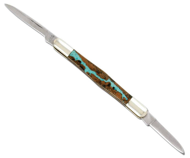 Vein Turquoise Tuxedo Knife - Single