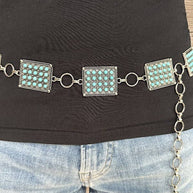 Pave Stone Concho Belt