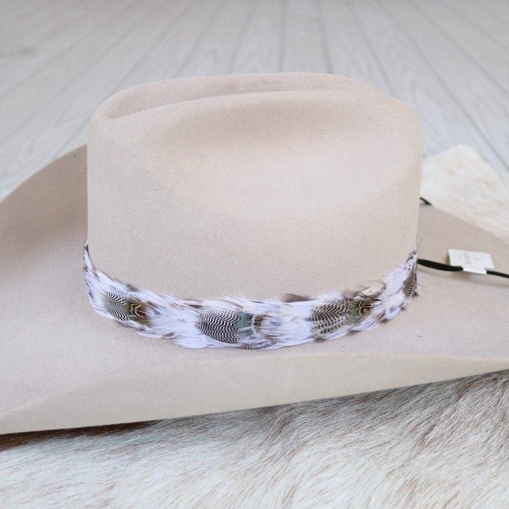 Western Feather Hat Band - Wren