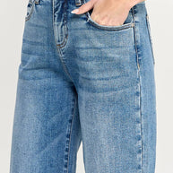Tummy Control High-Rise Crop Jeans with Released Hem