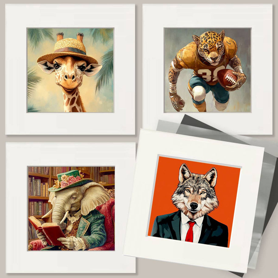 Raven Cowboy Art Print