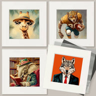 Hard Day Raccoon Art Print