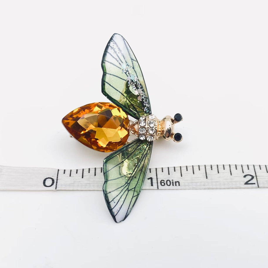Bee Brooch Resin Wings