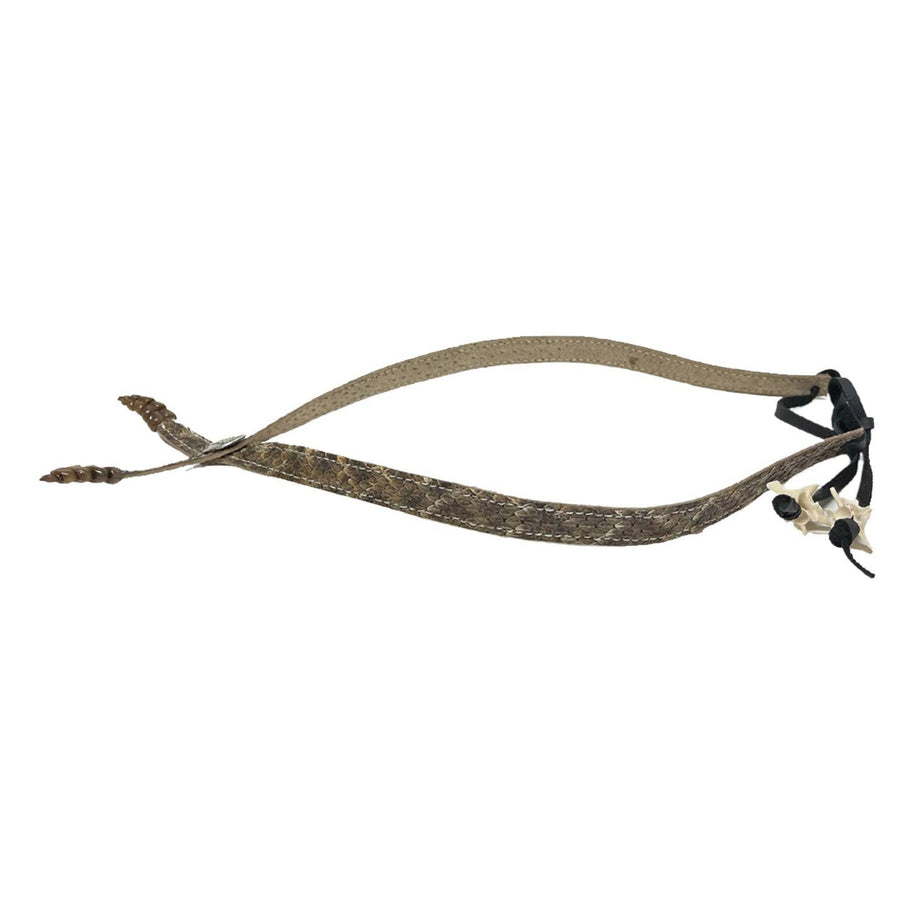 Rattlesnake  Mercury Dime Hat Band - Style Double Rattle