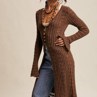 Crochet Longline Cardigan / Duster