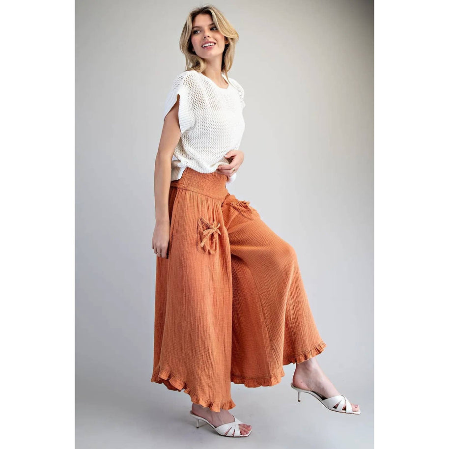 Mineral Washed Pants, Clay