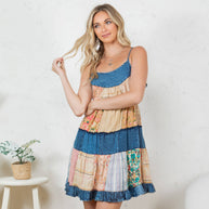 Babydoll Dress Denim Yoke