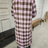 Reversable Pink Houndstooth Coat