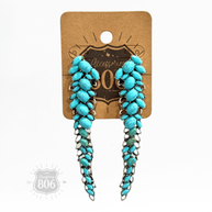 Turquoise waterfall earring