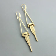 brass earrings