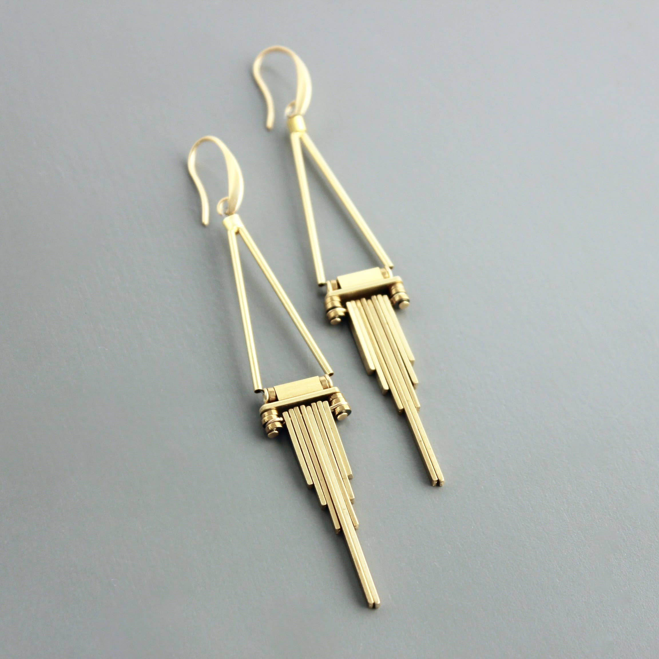 brass earrings