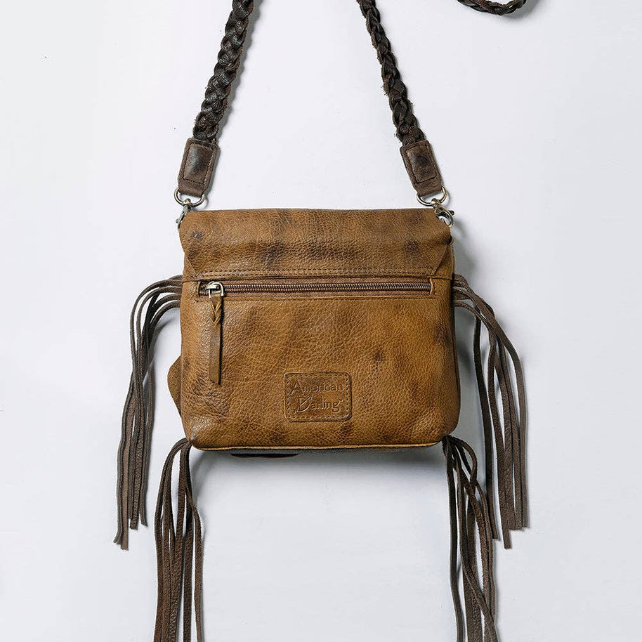 Leather Patchwork Envelope Bag