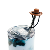 Cowboy Hat Silicone Straw Topper