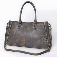 Genuine Leather Tote with Fringe