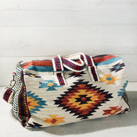 Ethnic Print Duffel Bag