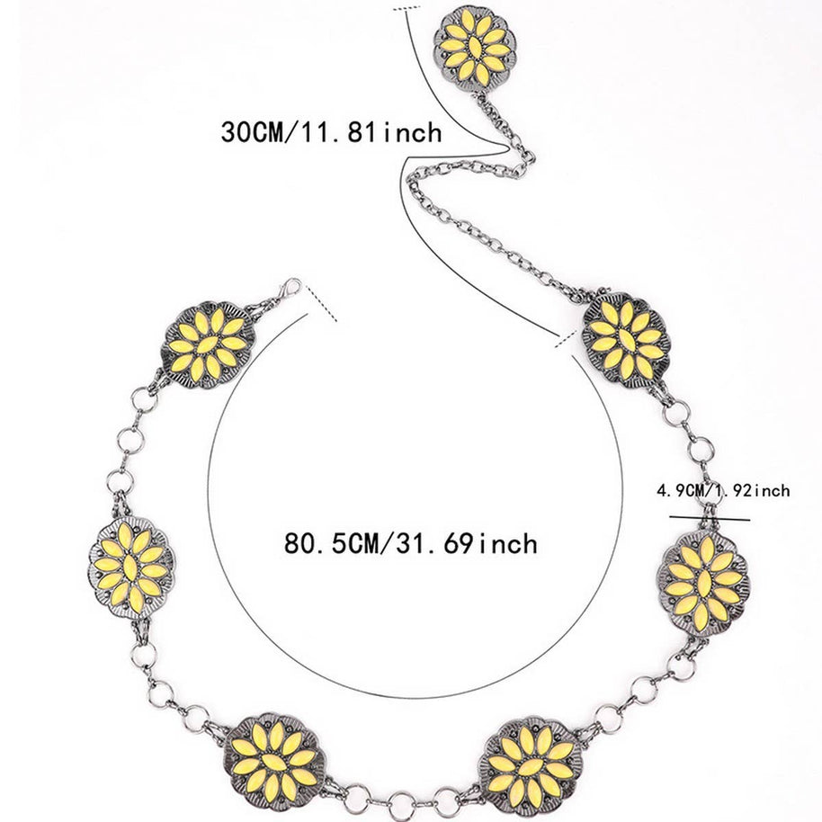 Flower Concho Belt