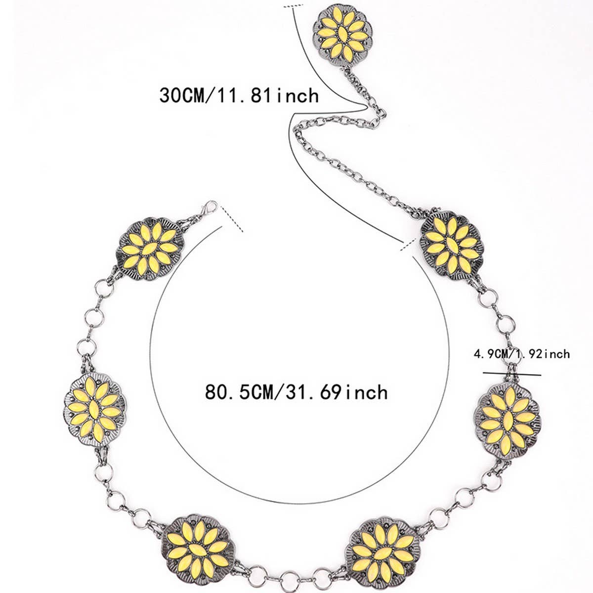Flower Concho Belt