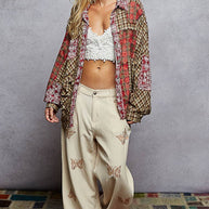 Vintage Washed Plaid Shirt