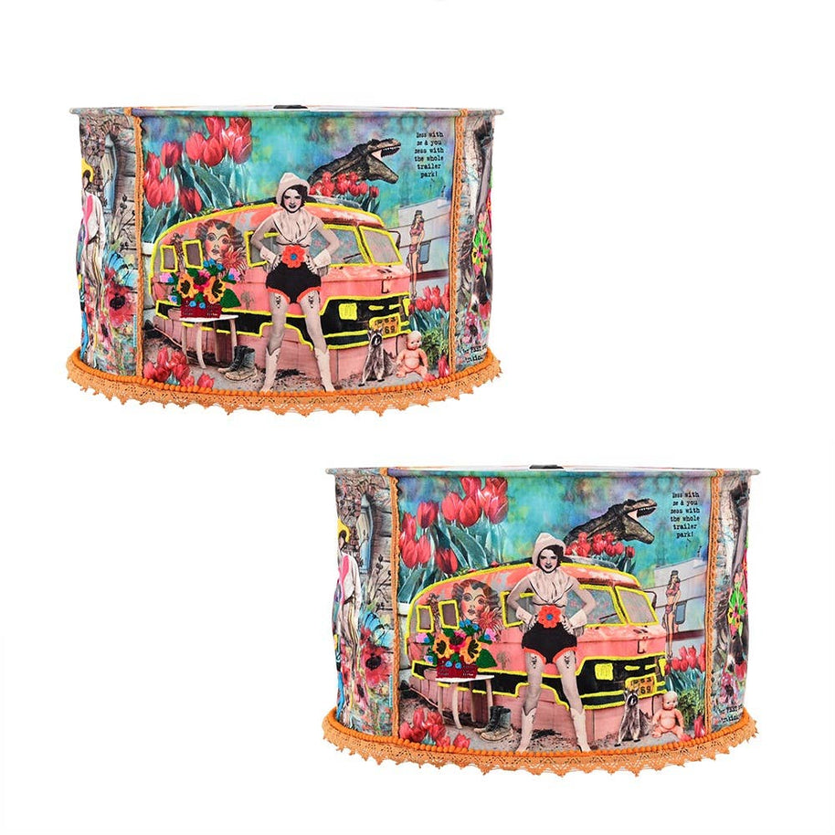 Cowgirl Hanging Lampshade