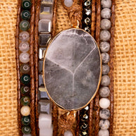 Kelly Wrap Bracelet: Amethyst Mix