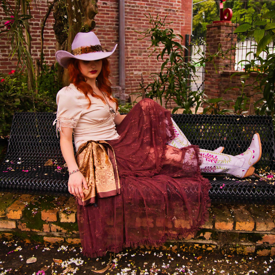 Sophia Cowboy Boots, Purple, Buck & Brana