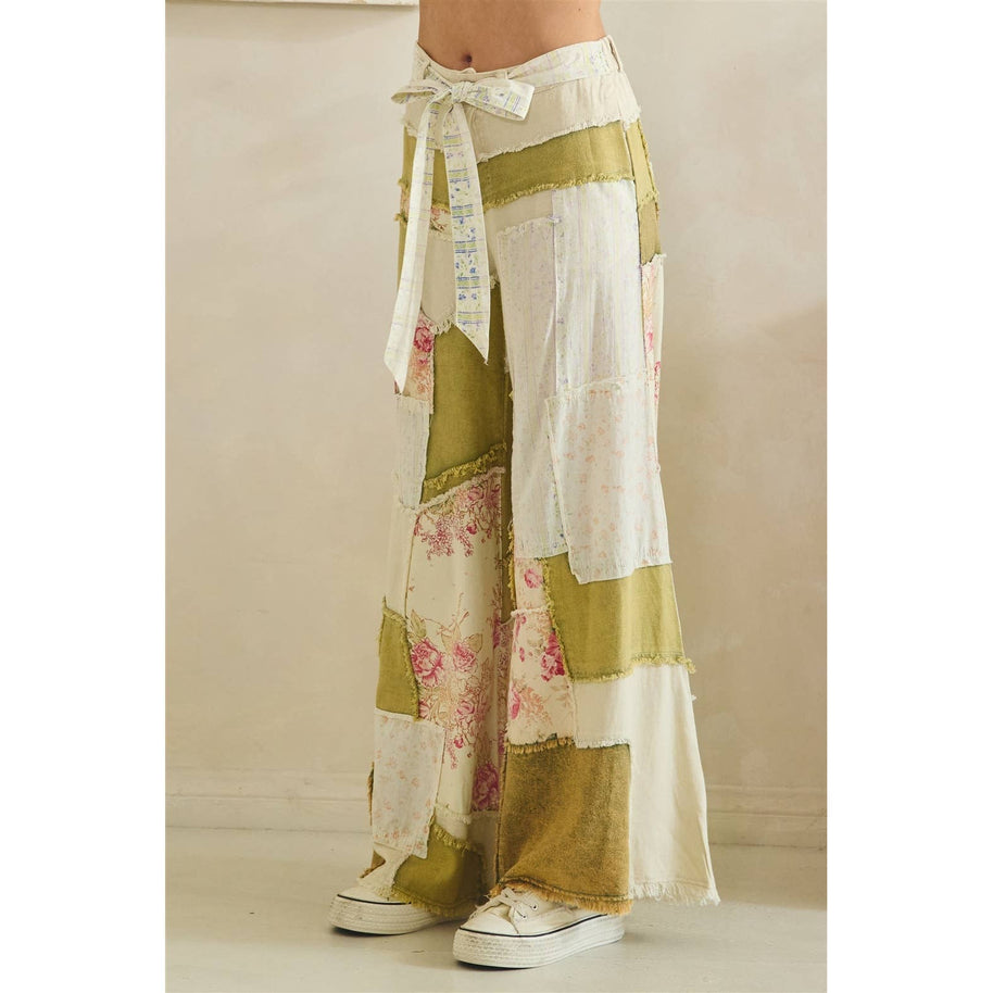 Floral Patchwork Pants