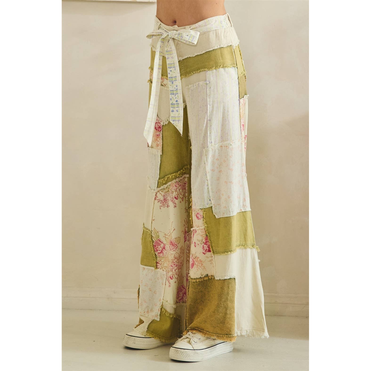 Floral Patchwork Pants