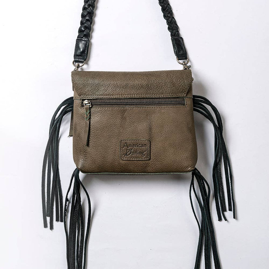 Leather Patchwork Envelope Bag