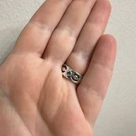 Beautiful Handmade Pink Dream Mojave, Turquoise And Sterling Silver Adjustable Ring