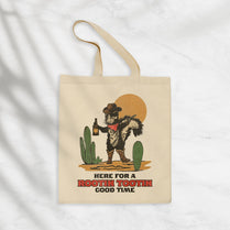 Skunk Cowboy Tote Bag