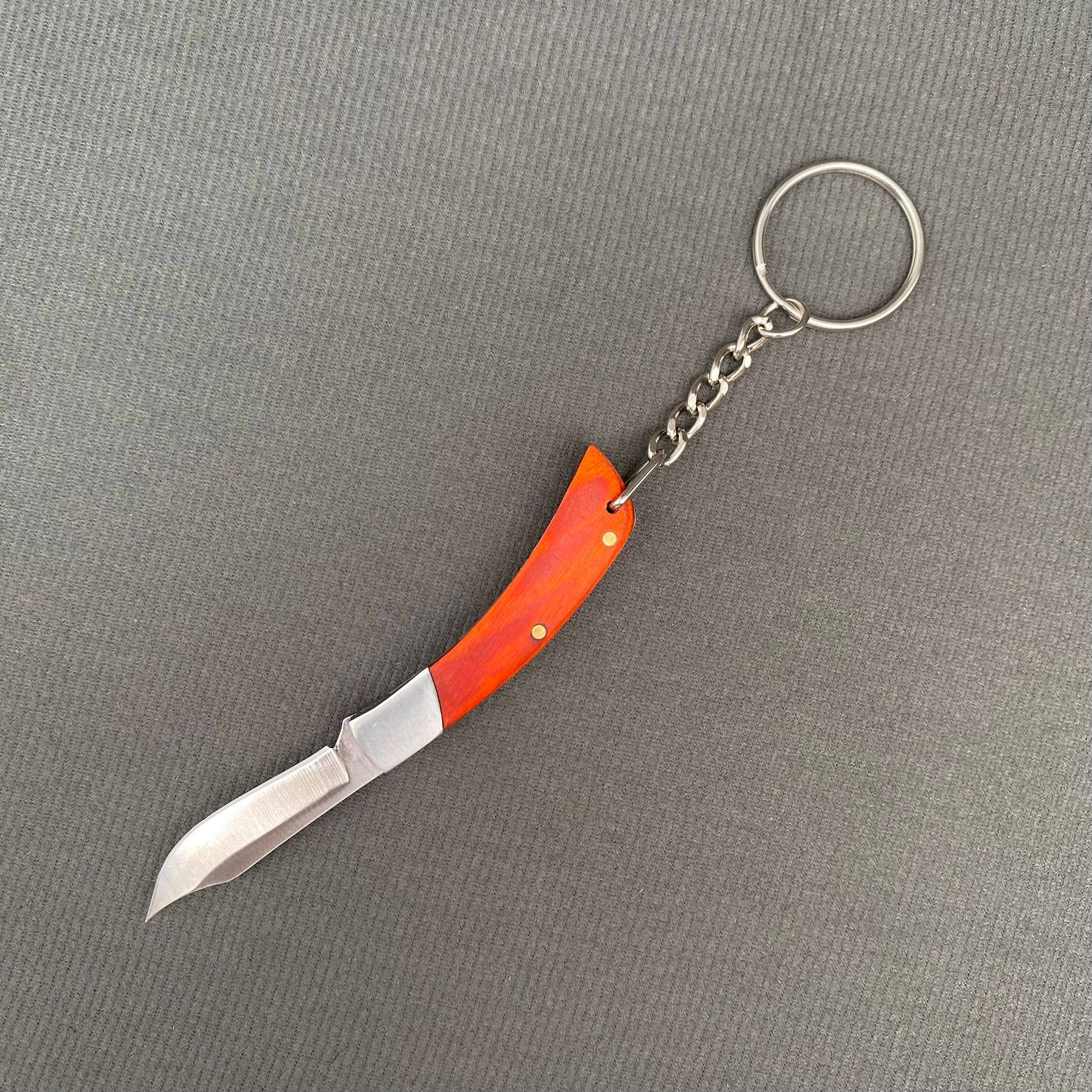 Wood & Acrylic Handle Foldable Stainless Steel Knife