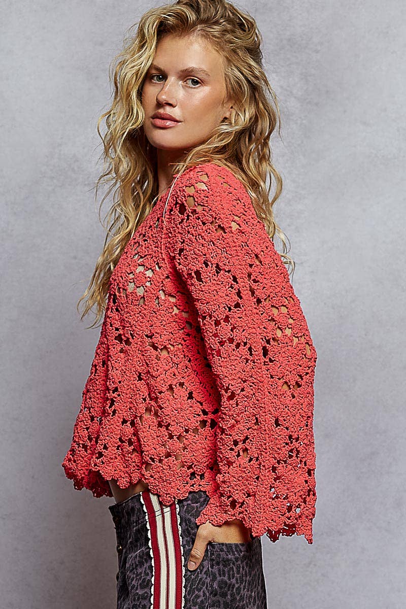 Crochet Chenile Sweater
