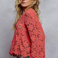 Crochet Chenile Sweater