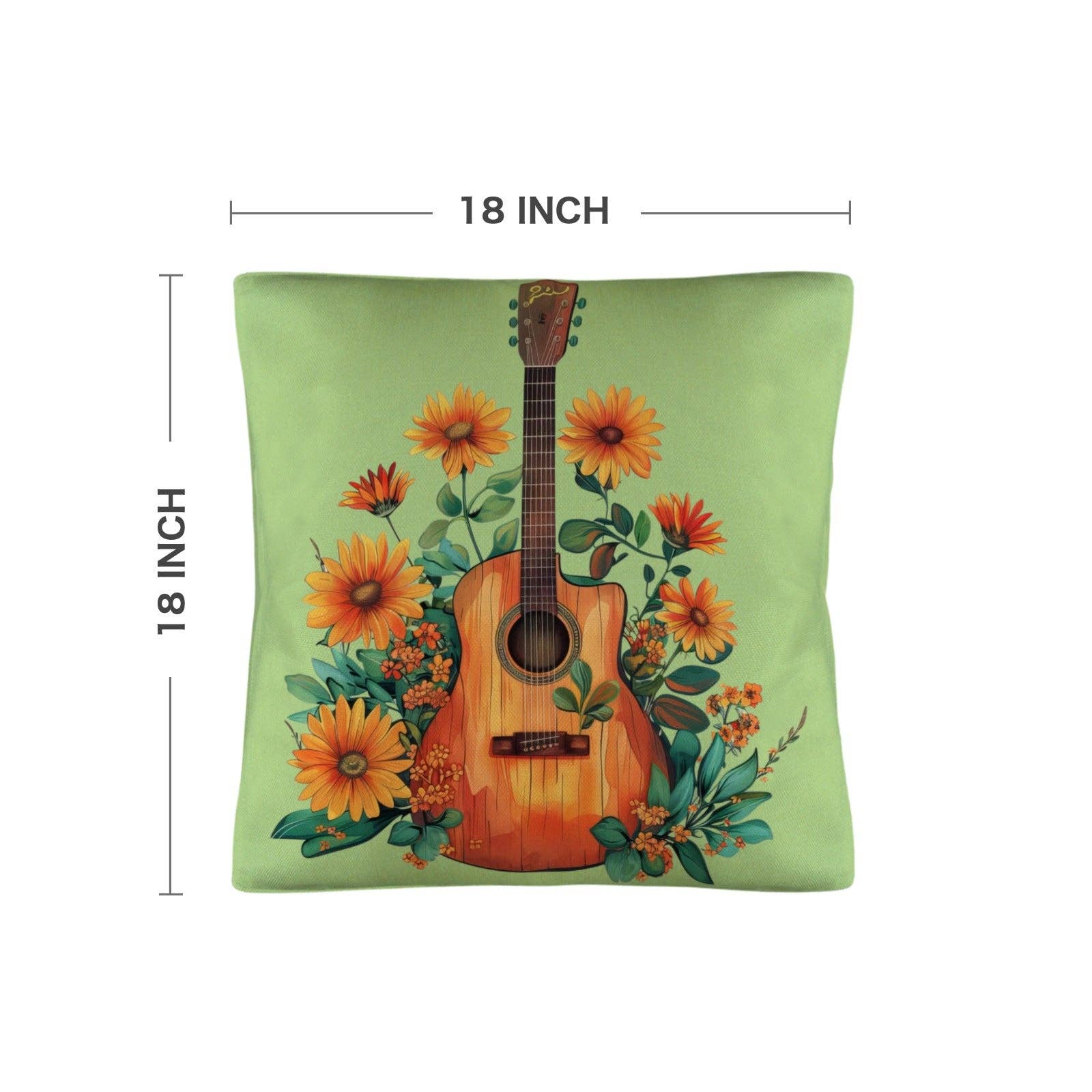 Retro Guitar Pillow
