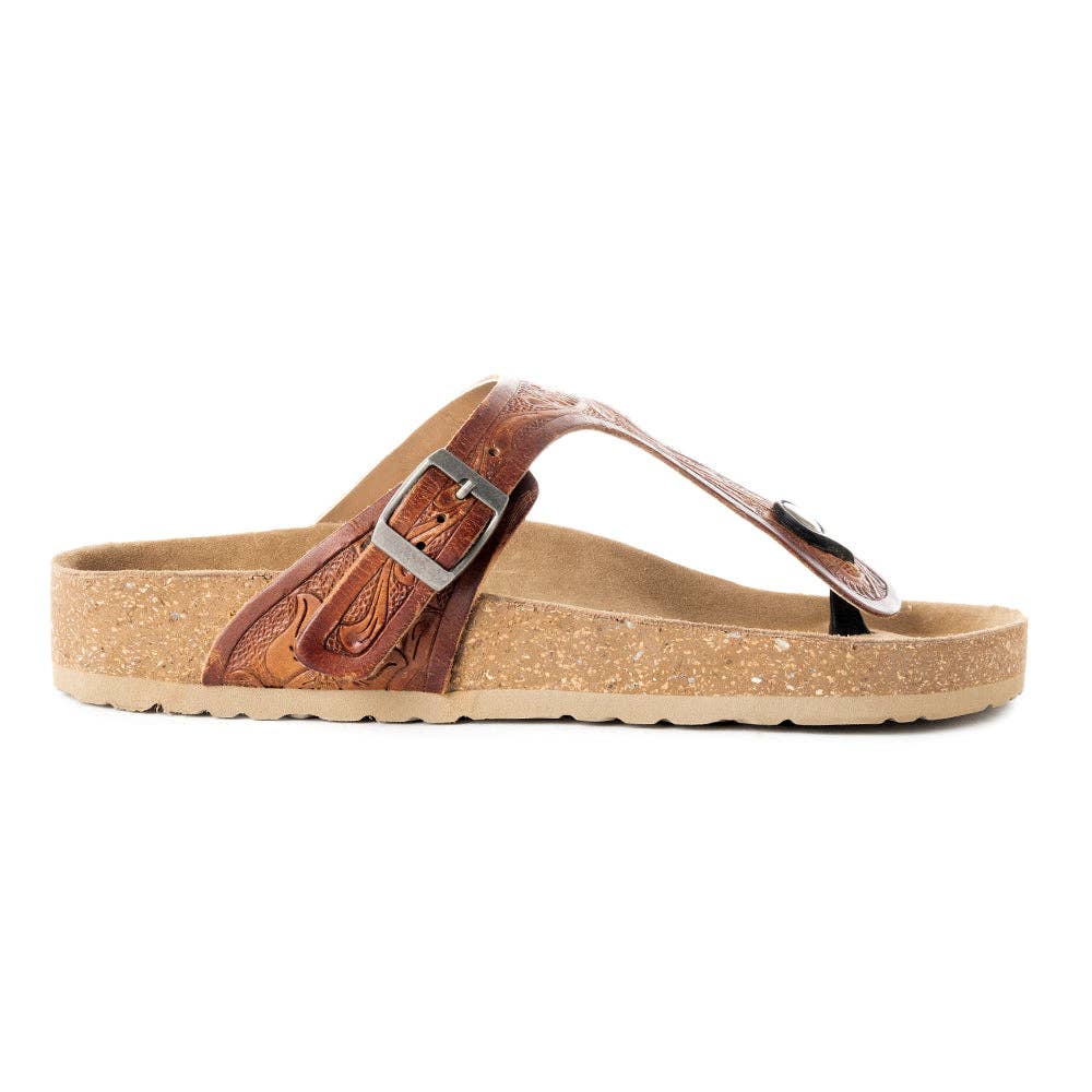 Myra Crockler Hand-Tooled Sandals