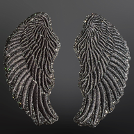 Western Iron On Trucker Hat Patch - Angel Wings